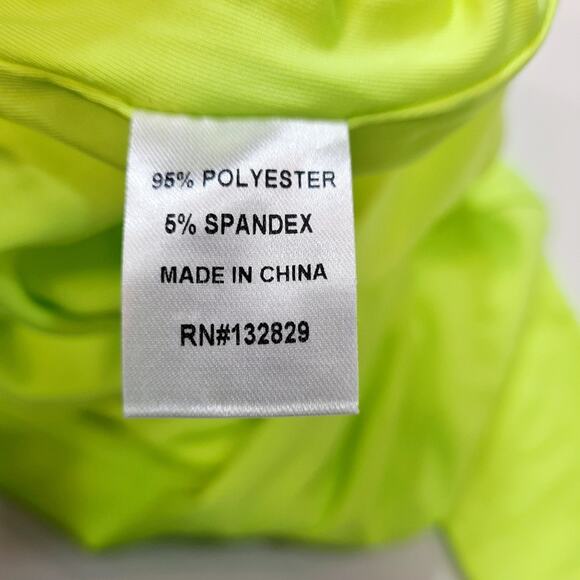 Superdown Nicky Zip Crop Top in Neon Yellow Small - Picture 6 of 10